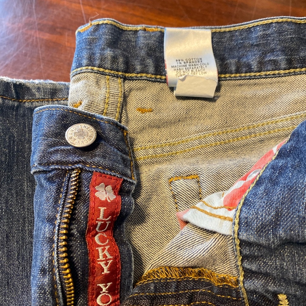 Lucky Brand Men's Straight Blue Jeans - Picture 5 of 7